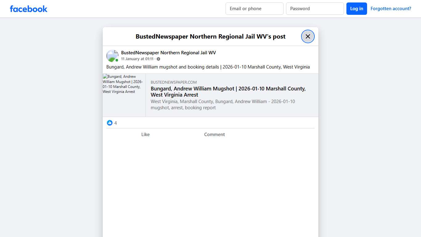 Bungard,... - BustedNewspaper Northern Regional Jail WV Facebook